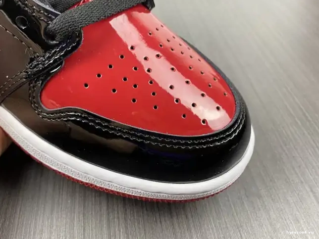 Jordan Air OG High 1 Patent 555088-063 Bred 0417